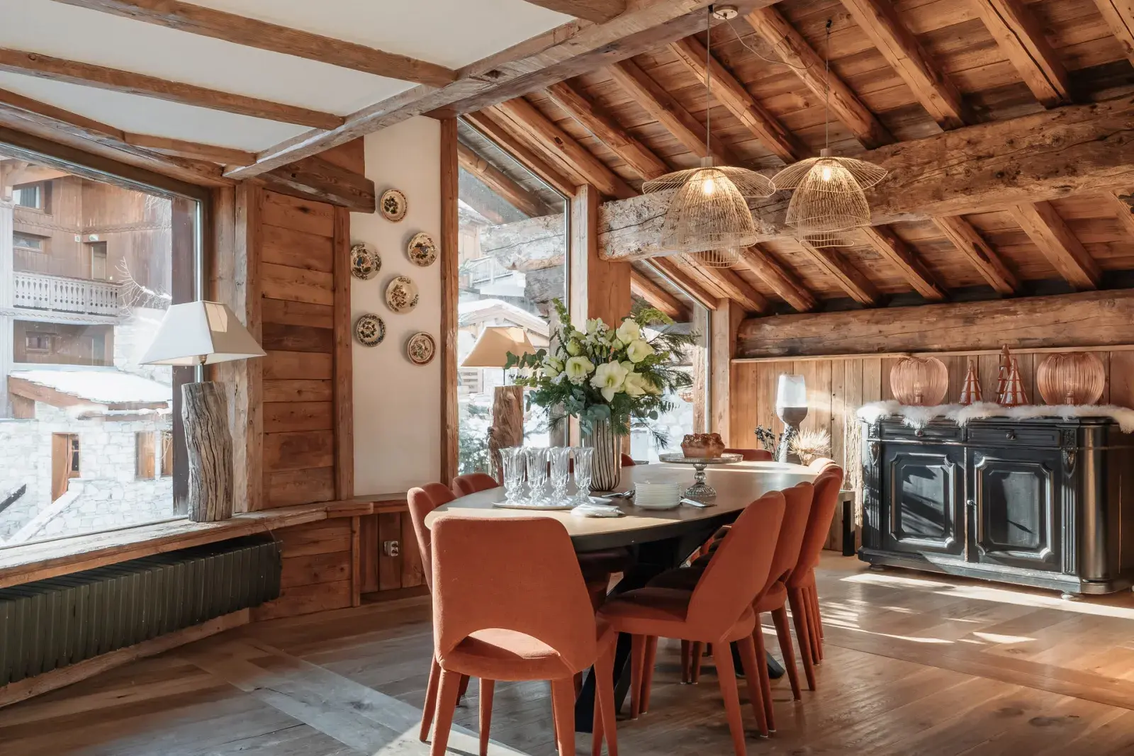 Salle à manger du chalet Mathilda